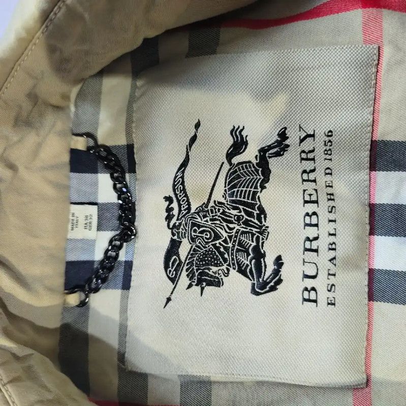 Burberry Burberry Khaki Cotton Women's Trench Coat Size S / US 4 / IT 40 - 3 Thumbnail