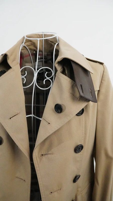 Burberry Burberry Women's Khaki Trench Coat Size XL / US 12-14 / IT 48-50 - 5 Thumbnail