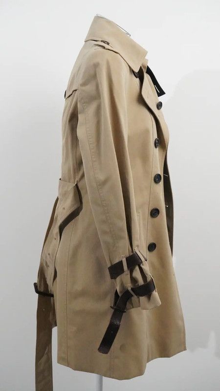 Burberry Burberry Women's Khaki Trench Coat Size XL / US 12-14 / IT 48-50 - 3 Thumbnail