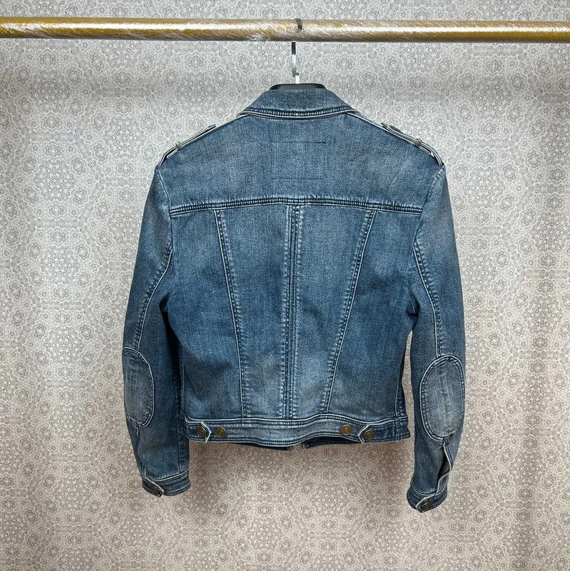 Burberry Burberry Blue Cotton Blend Women's Jacket Size M / US 6-8 / IT 42-44 - 2 Thumbnail