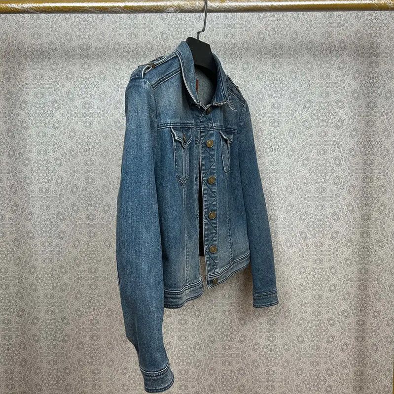 Burberry Burberry Blue Cotton Blend Women's Jacket Size M / US 6-8 / IT 42-44 - 3 Thumbnail