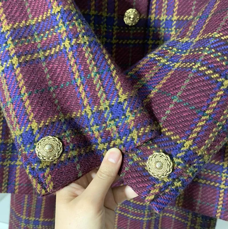 Burberry Burberry Women's Multi-Colored Wool Dress Size M / US 6-8 / IT 42-44 - 3 Thumbnail