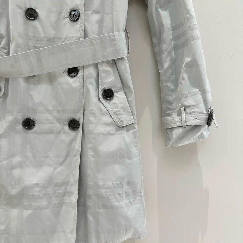 Burberry Burberry Women's Mid-Length Grey Trench Coat Size S / US 4 / IT 40 - 6 Thumbnail