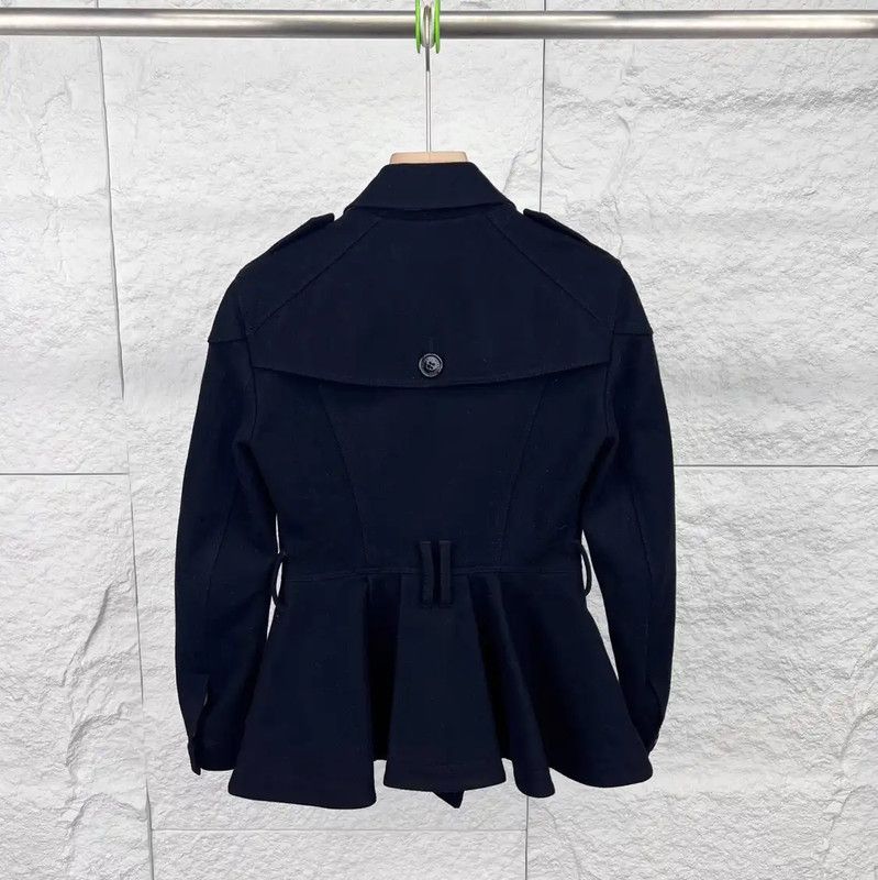 Burberry Burberry Black Cotton Women's Coat Size ONE SIZE - 2 Thumbnail