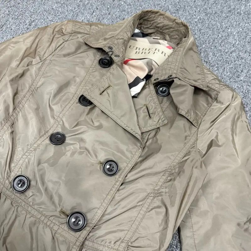 Burberry Burberry Beige Cotton Women's Trench Coat Size L / US 10 / IT 46 - 3 Thumbnail