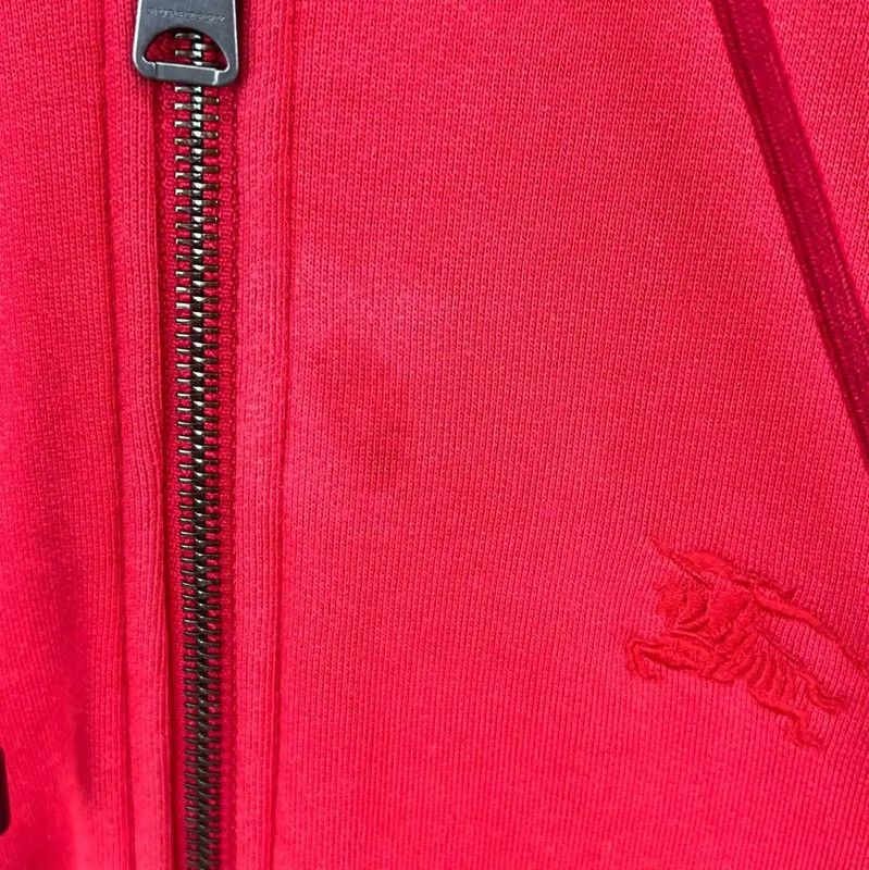 Burberry Burberry Red Cotton Women's Hoodie Size XS / US 0-2 / IT 36-38 - 6 Thumbnail