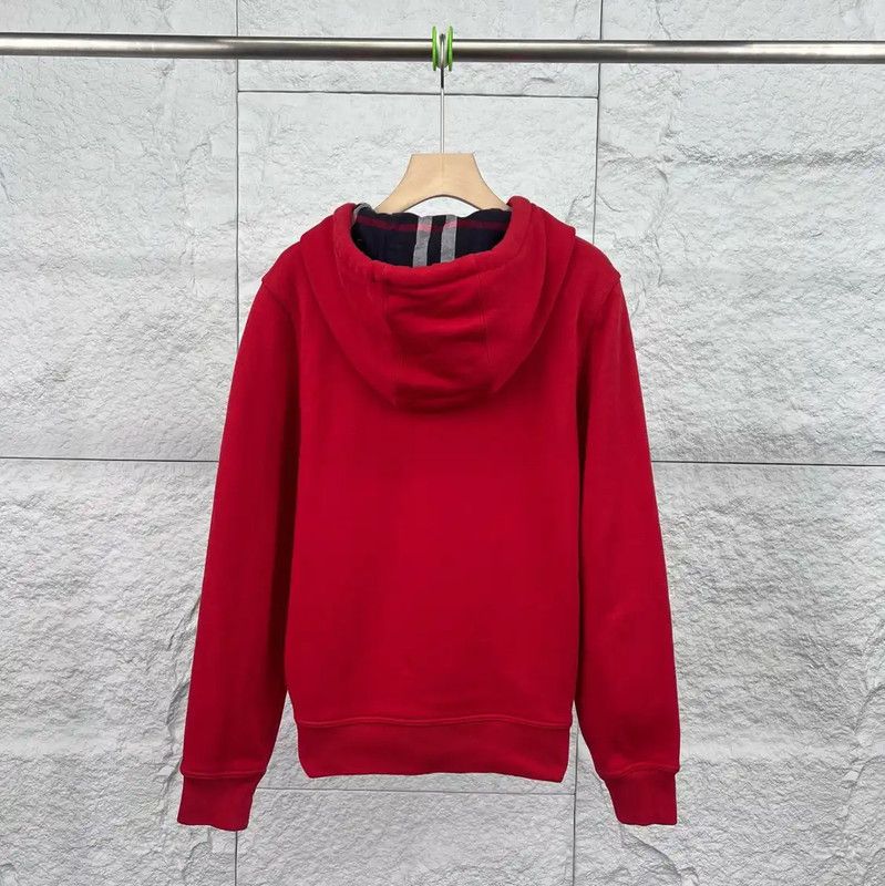 Burberry Burberry Red Cotton Women's Hoodie Size XS / US 0-2 / IT 36-38 - 2 Thumbnail