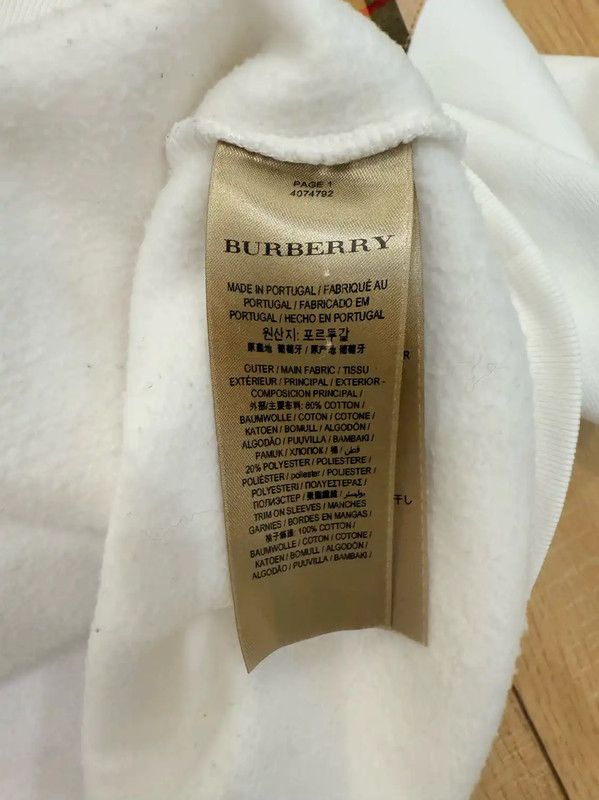Burberry Burberry Women's White Long Sleeve Hoodie Size S / US 4 / IT 40 - 6 Thumbnail