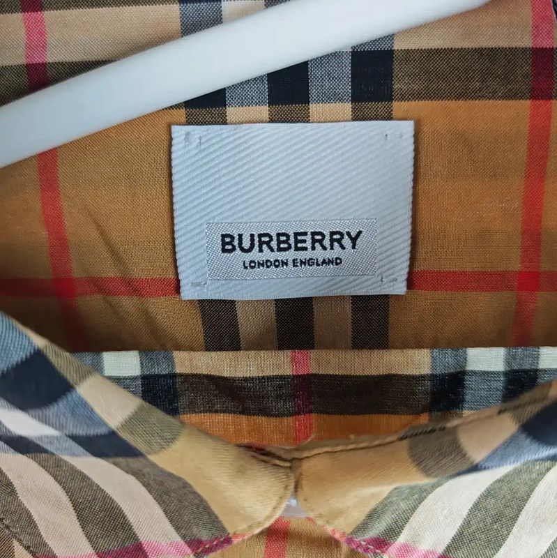 Burberry Burberry Khaki Cotton Shirt for Women Size S / US 4 / IT 40 - 2 Thumbnail