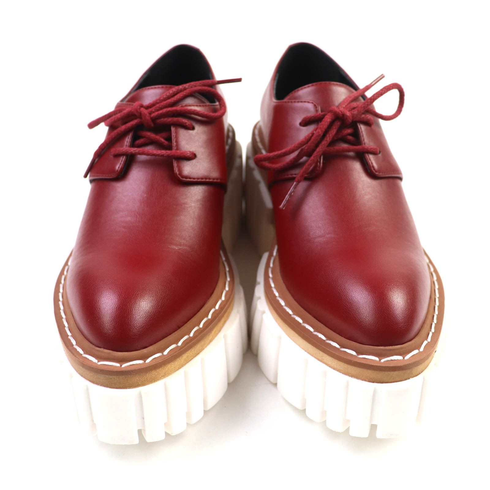 Stella McCartney Stella Mccartney Stella McCartney EMILIE LACEUP RUBY Leather Shoes Leather Shoes 800268 DUTY FREE for USA Size ONE SIZE - 4 Thumbnail