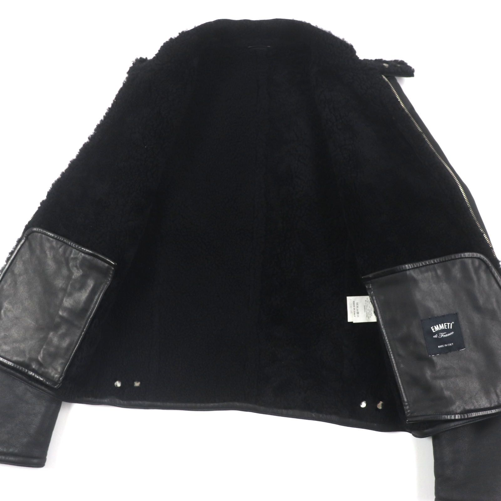Other Other EMMETI Akka Mouton Jacket Leather Outerwear DUTY FREE for USA Size ONE SIZE - 4 Thumbnail