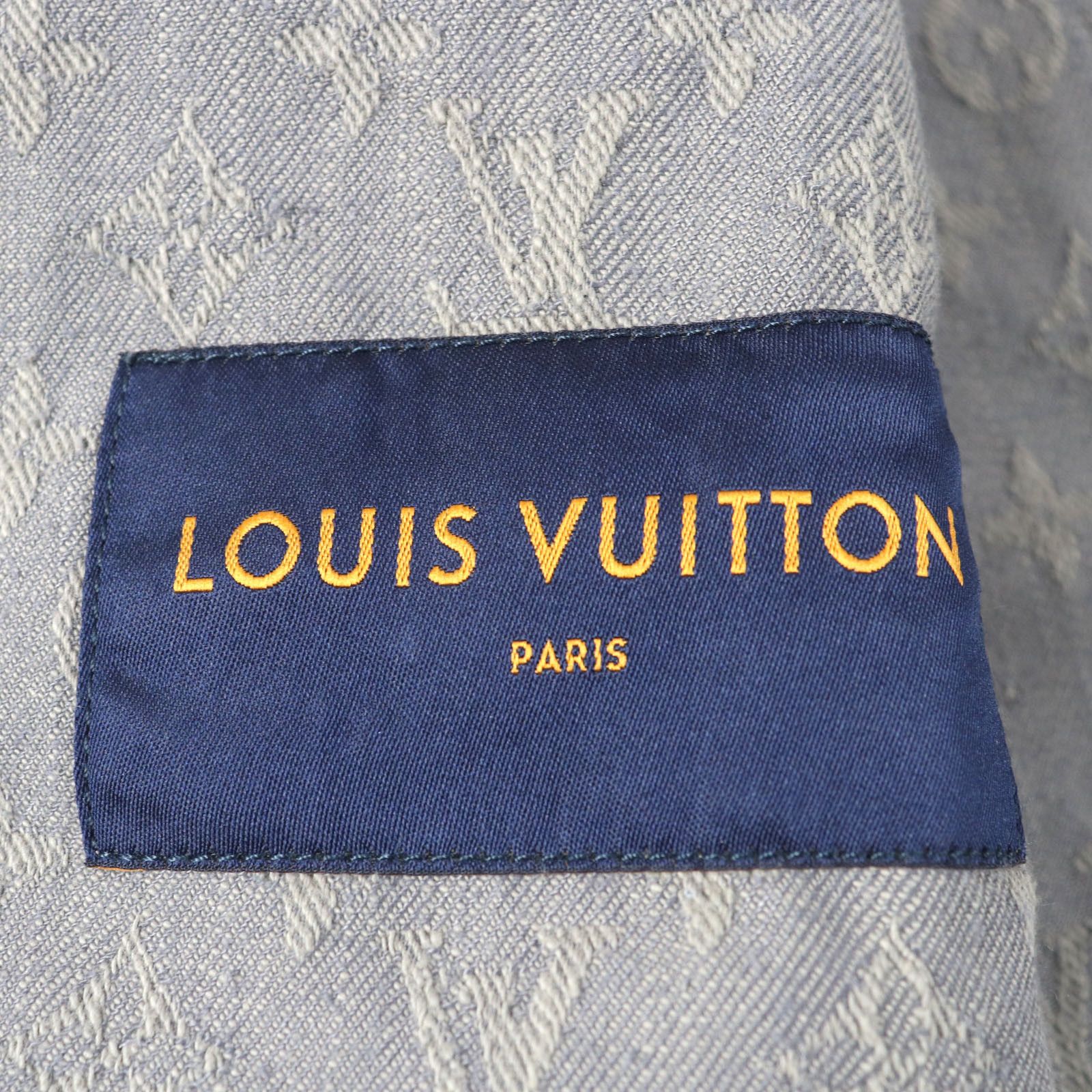 Louis Vuitton Louis Vuitton Louis Vuitton Monogram Cotton Polyester Denim Jacket Cotton Outerwear HHA21W DUTY FREE for USA Size ONE SIZE - 7 Thumbnail