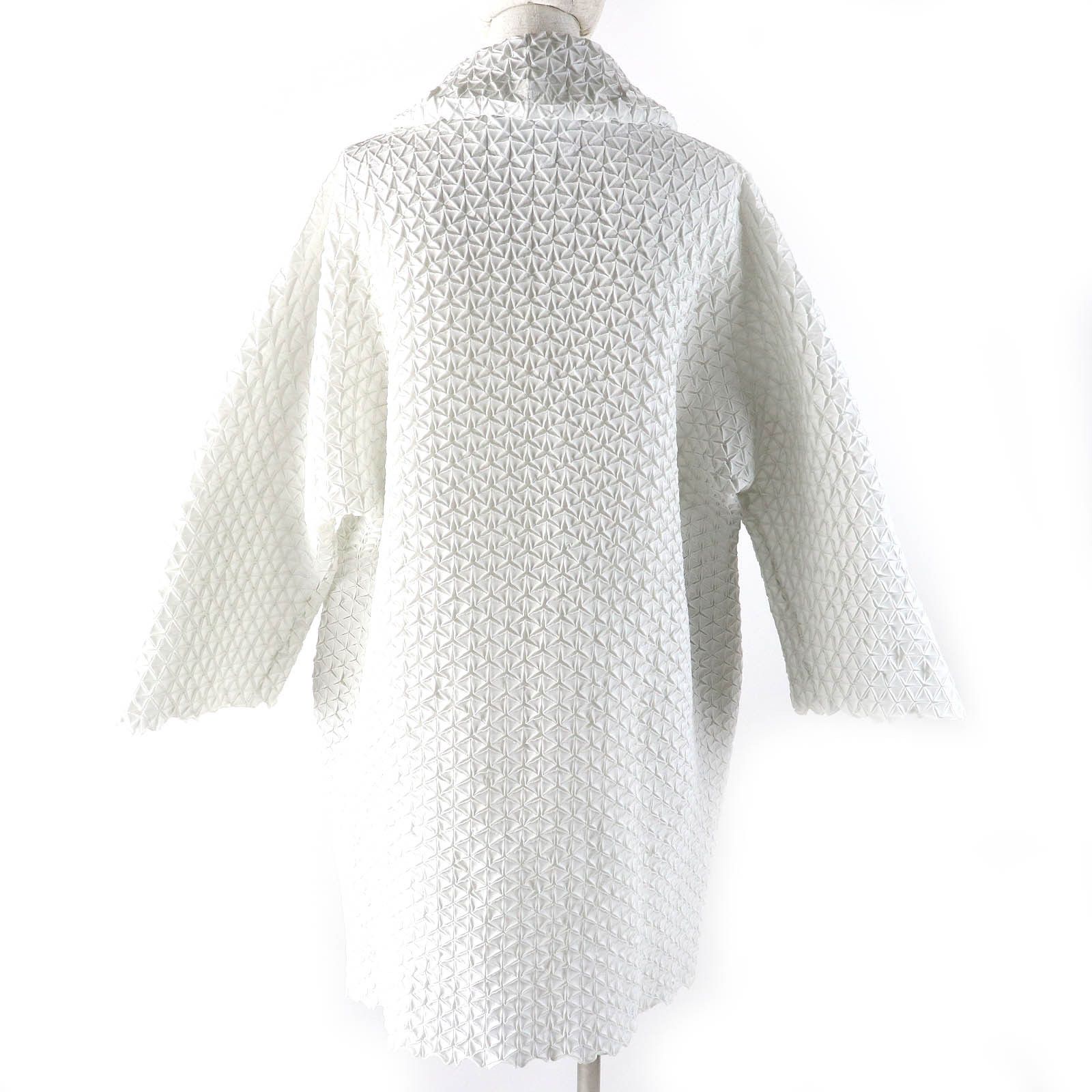 Issey Miyake Issey Miyake ISSEY MIYAKE Steam Pleated Polyester Cotton Coat Cotton Outerwear IM52FA521 DUTY FREE for USA Size ONE SIZE - 3 Thumbnail