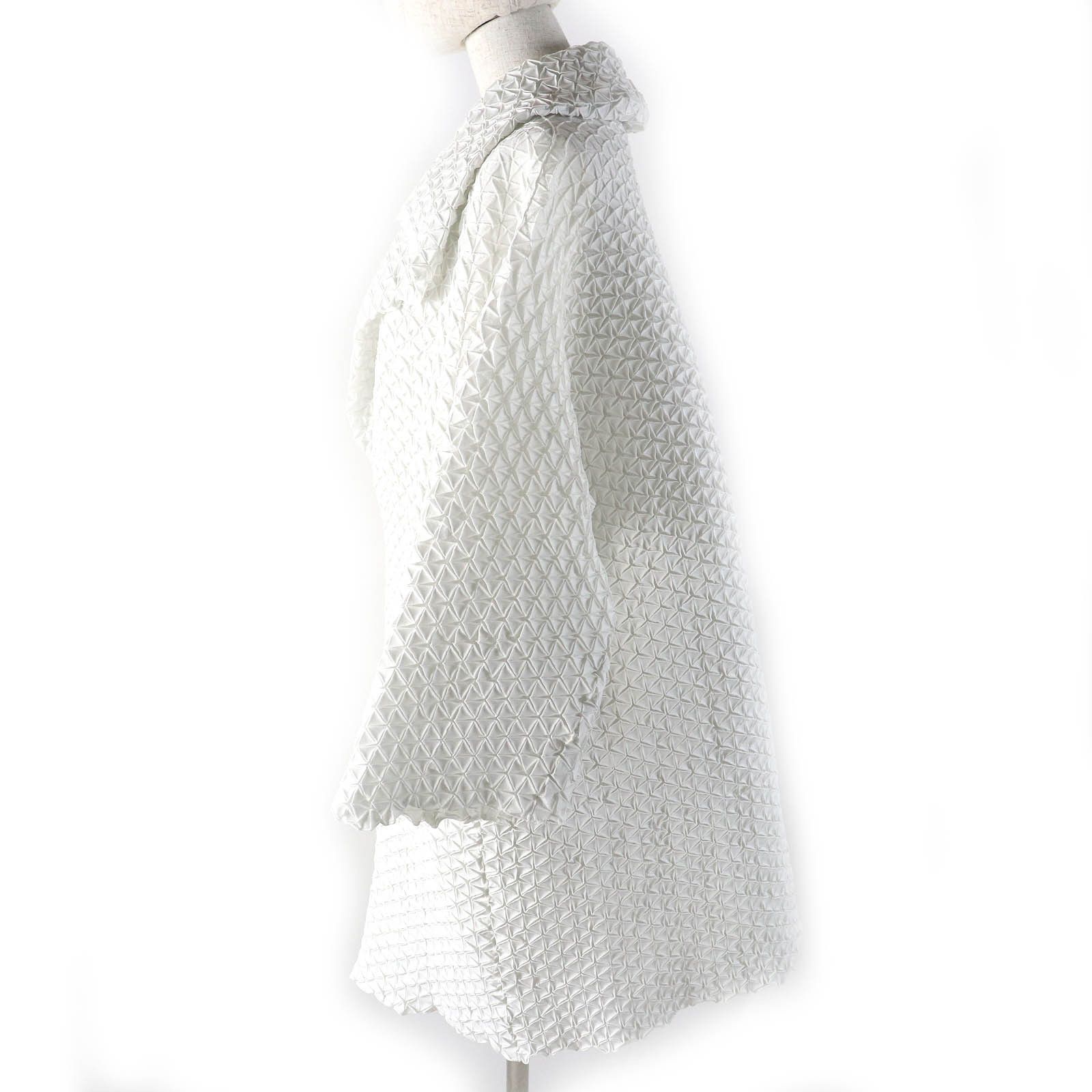 Issey Miyake Issey Miyake ISSEY MIYAKE Steam Pleated Polyester Cotton Coat Cotton Outerwear IM52FA521 DUTY FREE for USA Size ONE SIZE - 2 Thumbnail