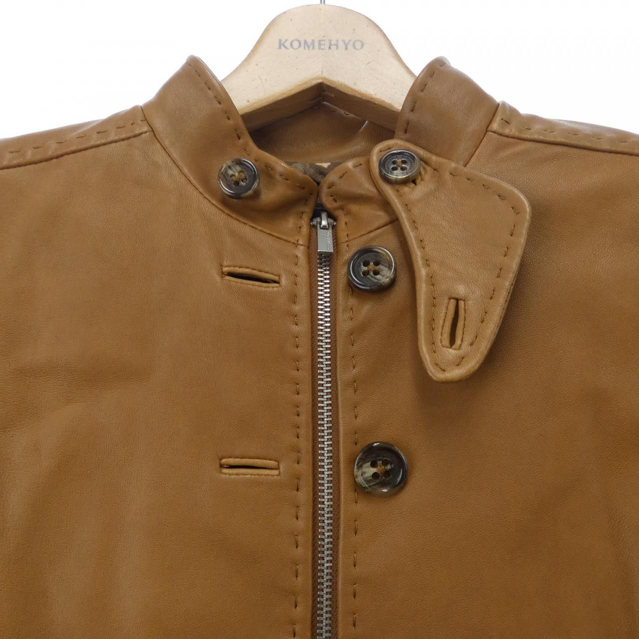 Other Other BCBGMAXAZRIA Leather Jacket Leather Outerwear BTO6DA DUTY FREE for USA Size ONE SIZE - 5 Thumbnail