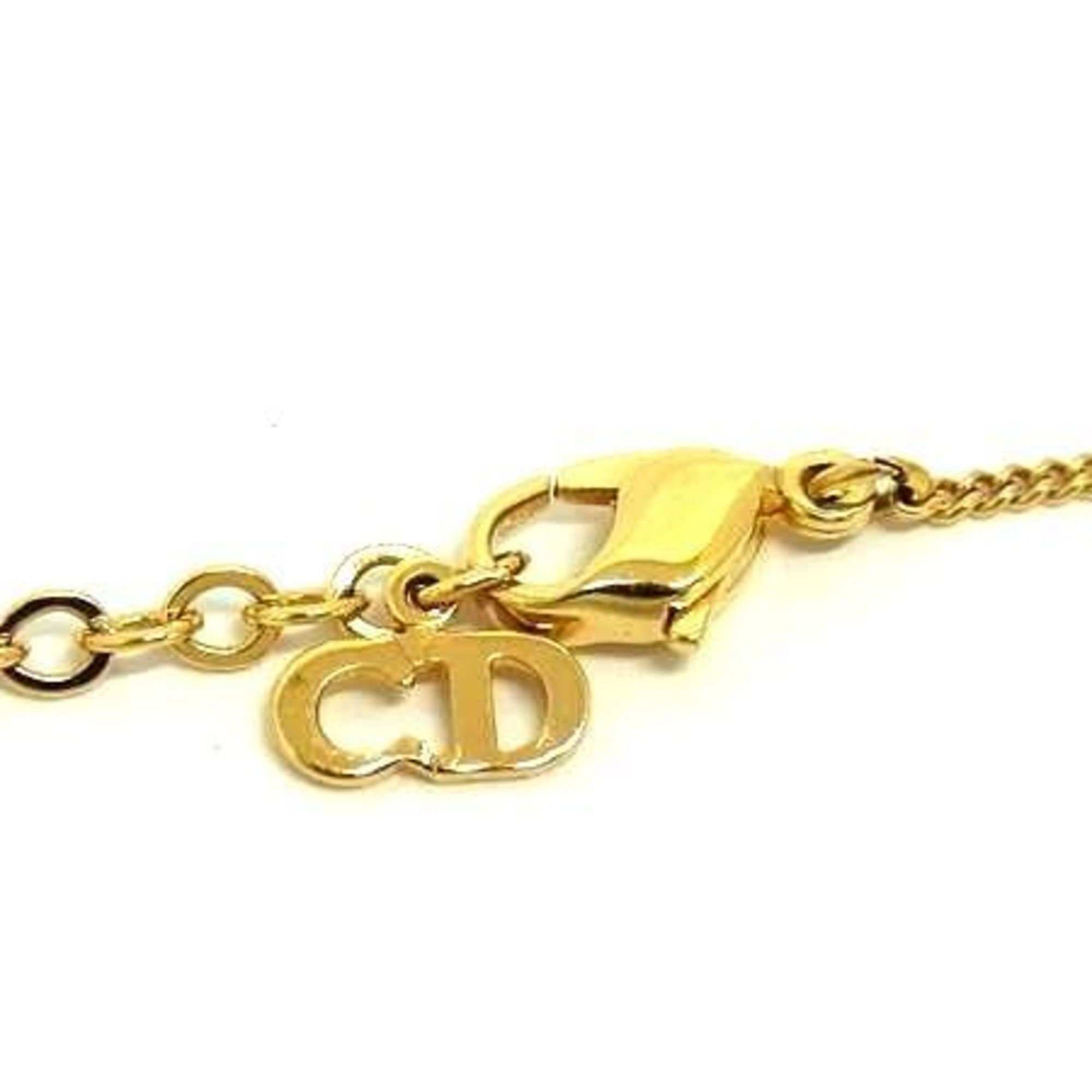Dior Christian Dior Necklace - Gold Metal Rhinestones for Women Size ONE SIZE - 2 Thumbnail