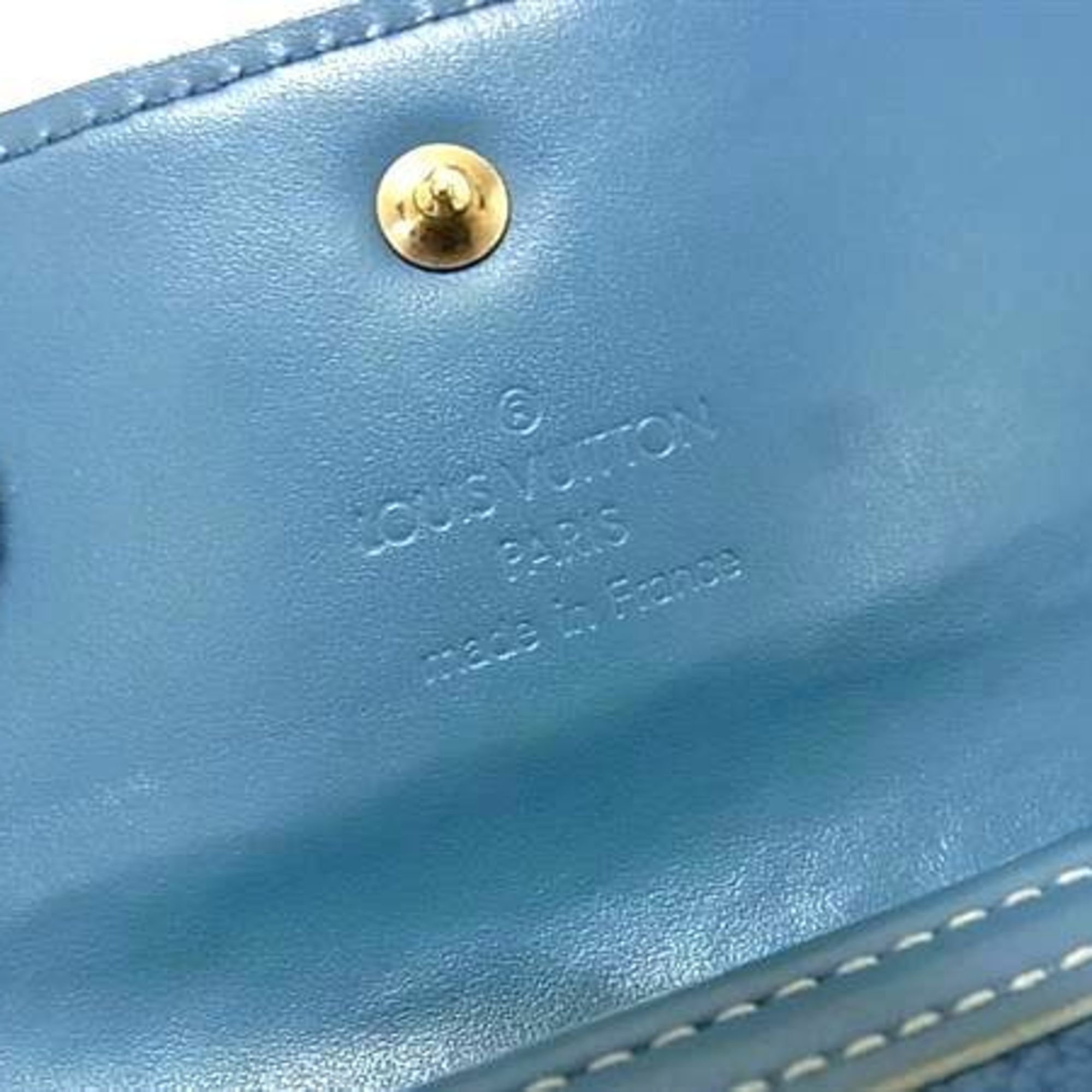 Louis Vuitton LOUIS VUITTON Suhali Porte Tresor International Long Wallet M91837 Blue Leather Women's Size ONE SIZE - 2 Thumbnail