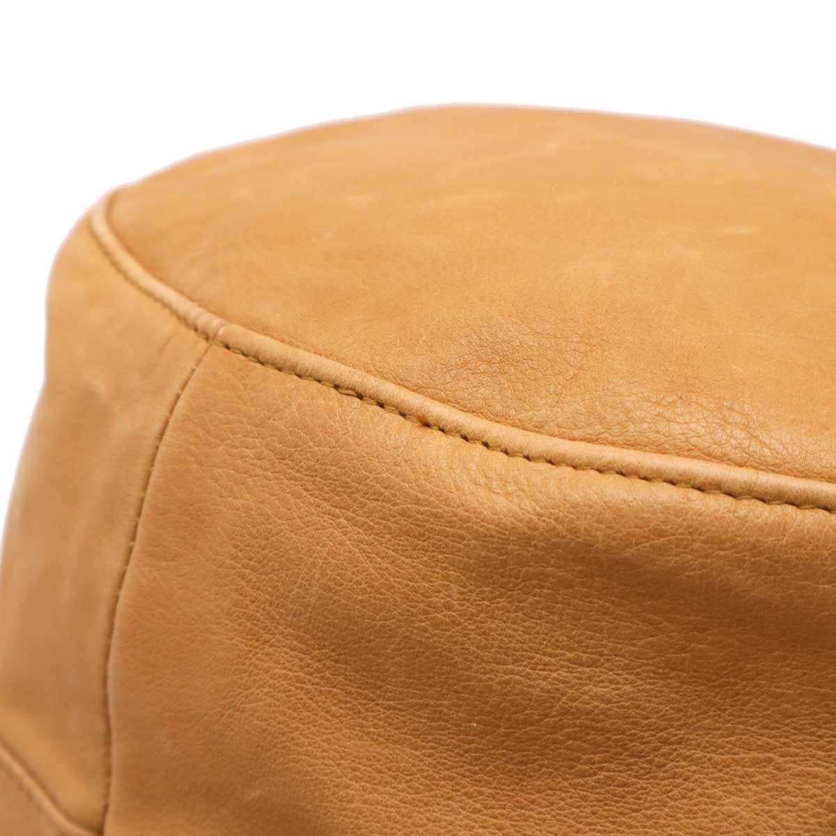 Hermes Hermes Hermes Calfskin Bucket Hat Hat Leather Hats #58 DUTY FREE for USA Size ONE SIZE - 3 Thumbnail