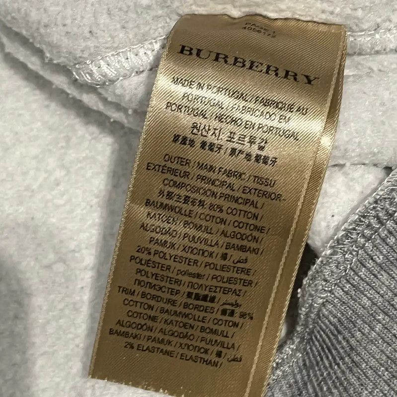 Burberry Burberry Gray Logo Cotton Long Sleeve Sweatshirt Size M / US 6-8 / IT 42-44 - 5 Thumbnail