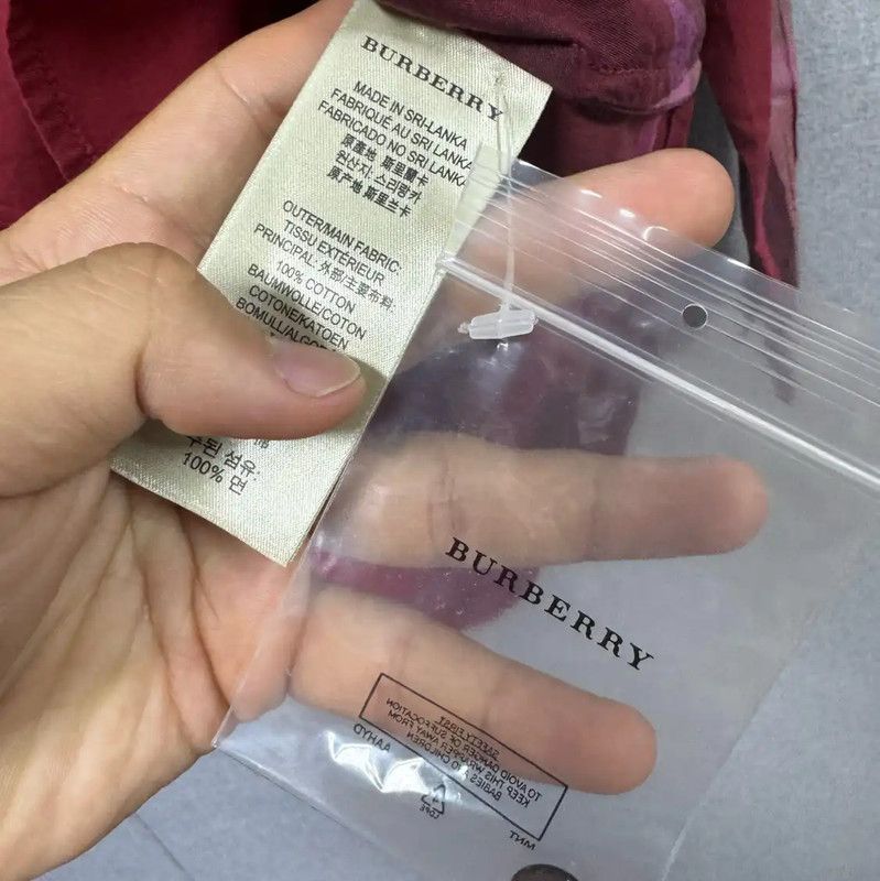 Burberry Burberry XS Red Cotton Women's Shirt Size XS / US 0-2 / IT 36-38 - 5 Thumbnail