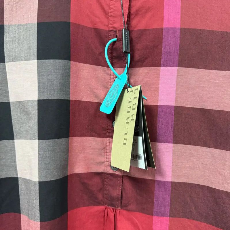 Burberry Burberry XS Red Cotton Women's Shirt Size XS / US 0-2 / IT 36-38 - 4 Thumbnail
