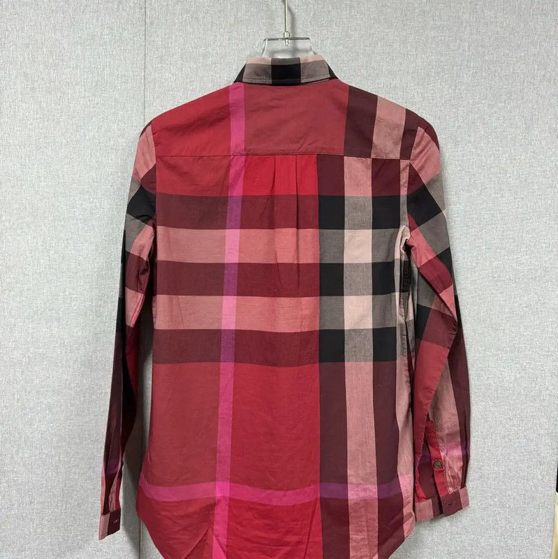 Burberry Burberry XS Red Cotton Women's Shirt Size XS / US 0-2 / IT 36-38 - 2 Thumbnail