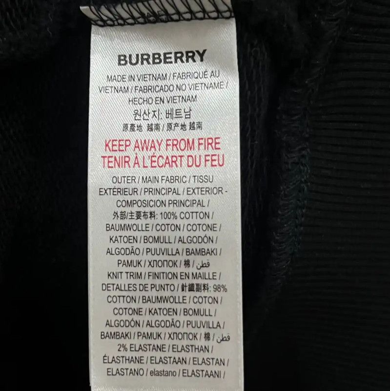 Burberry Burberry Black Cotton Women's Hoodie Size M / US 6-8 / IT 42-44 - 5 Thumbnail