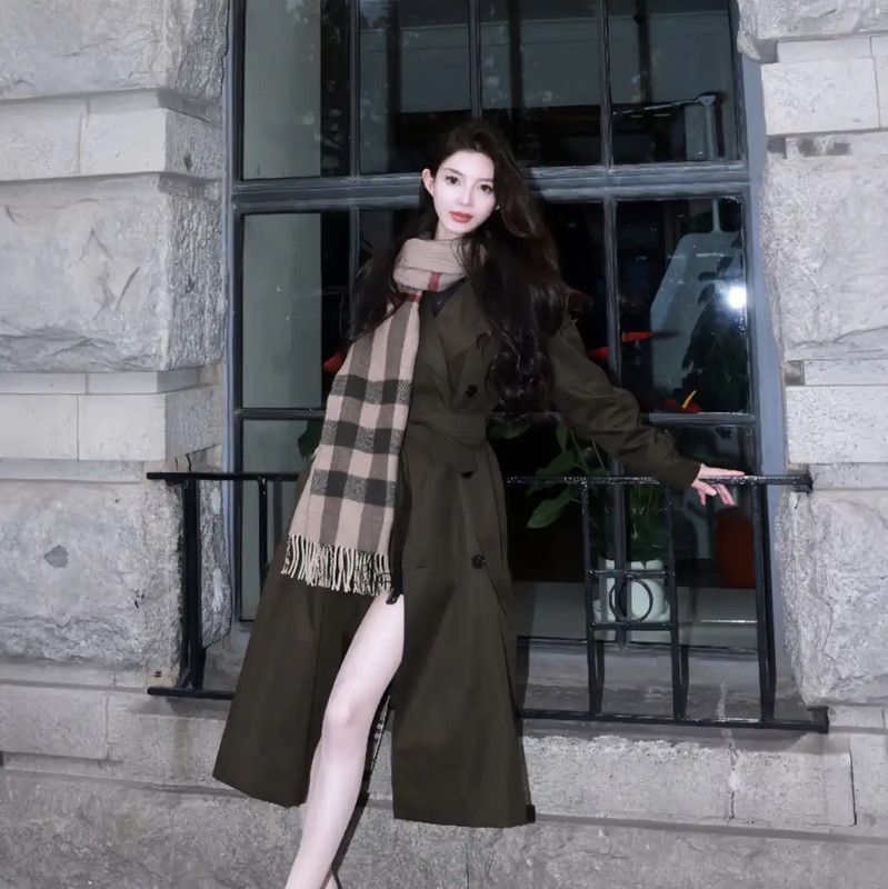 Burberry Burberry Military Green Mid-Length Trench Coat Size S / US 4 / IT 40 - 8 Thumbnail