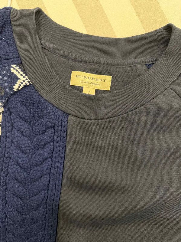 Burberry Burberry Women's Dark Blue Long Sleeve Sweatshirt Size S / US 4 / IT 40 - 3 Thumbnail