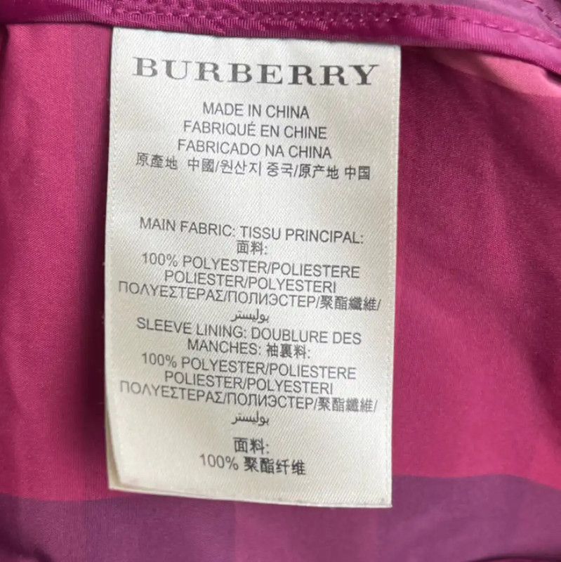 Burberry Burberry Pink Polyester Women's Trench Coat Size ONE SIZE - 6 Thumbnail