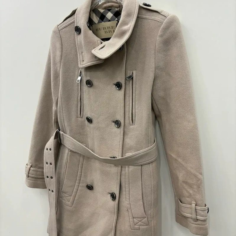 Burberry Burberry Women’s Khaki Cotton Coat for Spring Size S / US 4 / IT 40 - 2 Thumbnail
