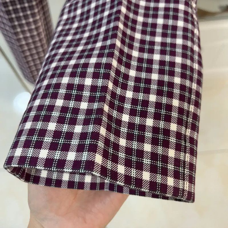 Burberry Burberry Winter Checkered Cotton Pants Size 22" - 4 Thumbnail