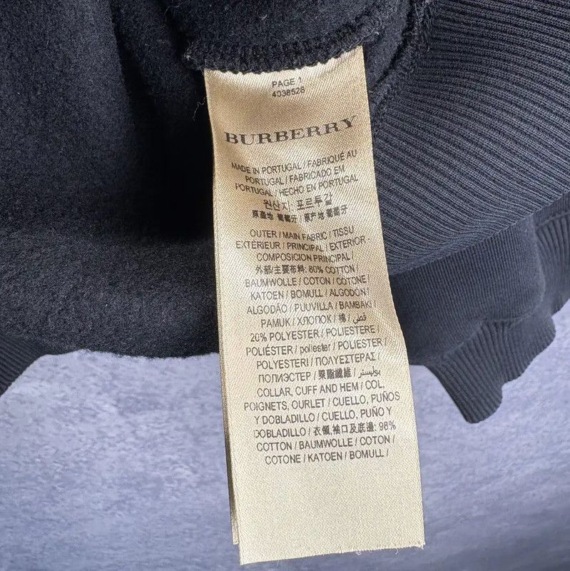 Burberry Burberry Black Cotton Women's Sweatshirt Size M / US 6-8 / IT 42-44 - 4 Thumbnail