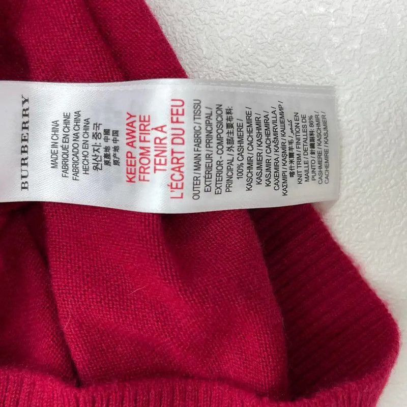 Burberry Burberry Red Cashmere Knit Sweater Size S / US 4 / IT 40 - 5 Thumbnail