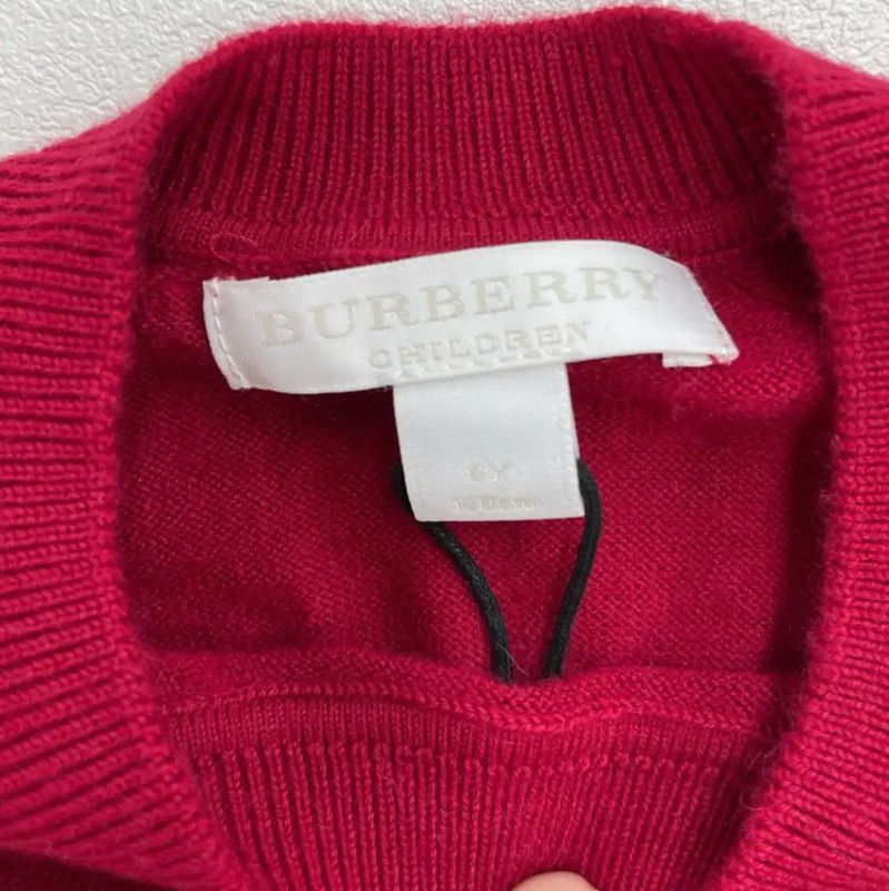 Burberry Burberry Red Cashmere Knit Sweater Size S / US 4 / IT 40 - 4 Thumbnail
