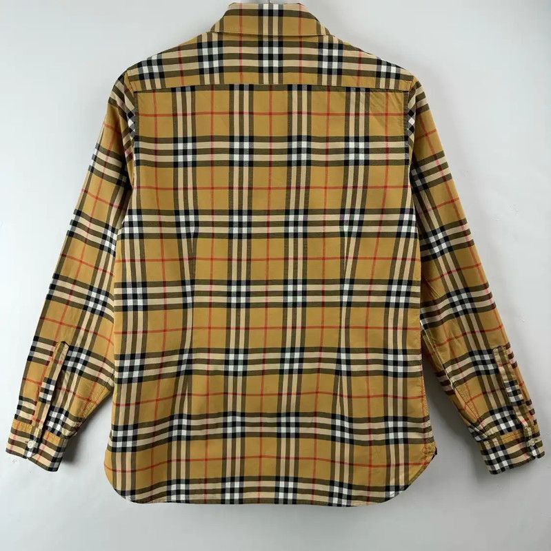 Burberry Burberry Women's Beige Check Cotton Shirt Size S / US 4 / IT 40 - 2 Thumbnail