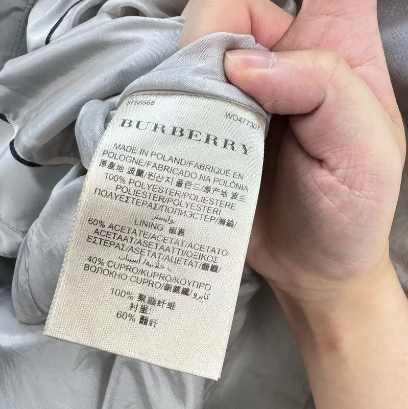 Burberry Burberry Long Silver Pleated Trench Coat Size L / US 10 / IT 46 - 8 Thumbnail