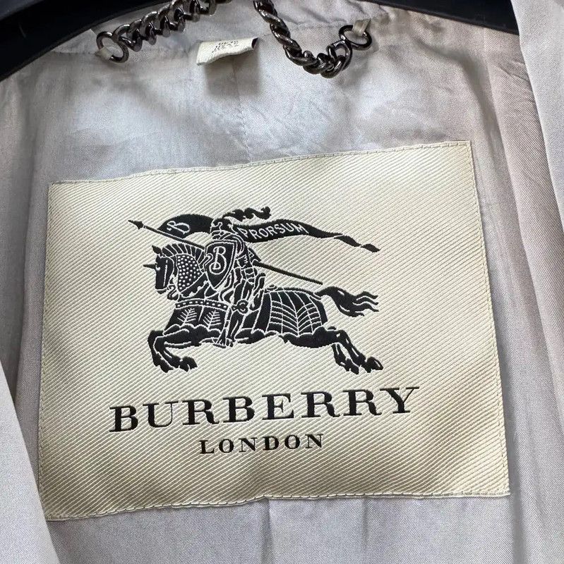Burberry Burberry Long Silver Pleated Trench Coat Size L / US 10 / IT 46 - 7 Thumbnail
