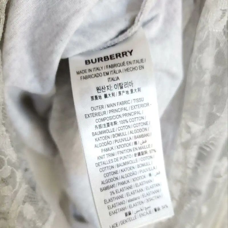 Burberry Burberry Summer Gray Cotton Short Sleeve Tee Size ONE SIZE - 8 Thumbnail