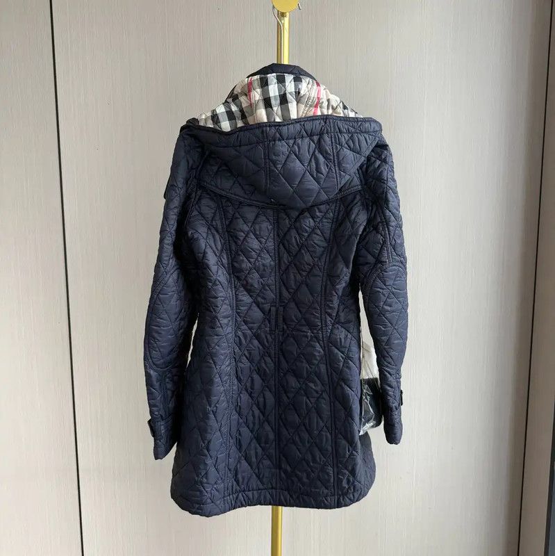 Burberry Burberry Women's Navy Cotton Padded Jacket Size S / US 4 / IT 40 - 2 Thumbnail