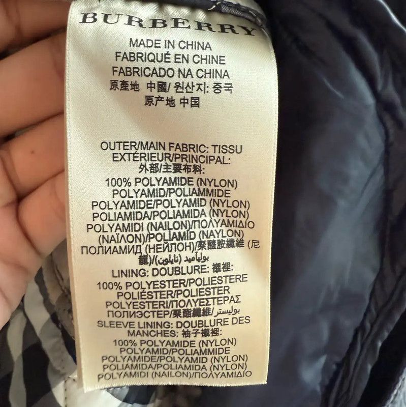 Burberry Burberry Women's Navy Cotton Padded Jacket Size S / US 4 / IT 40 - 3 Thumbnail
