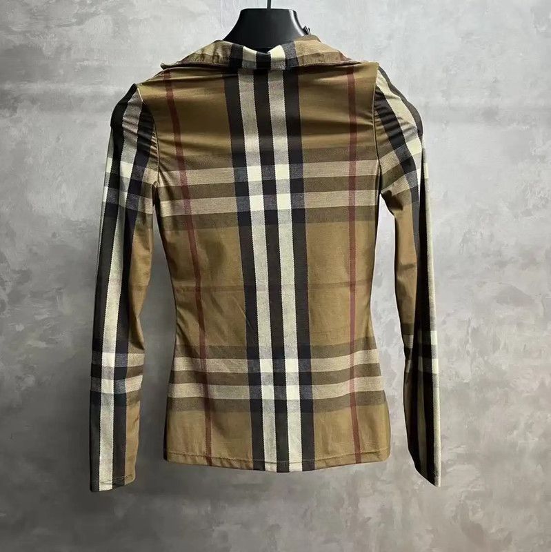 Burberry Burberry Women's Brown Polyester Long Sleeve T-Shirt Size XS / US 0-2 / IT 36-38 - 5 Thumbnail