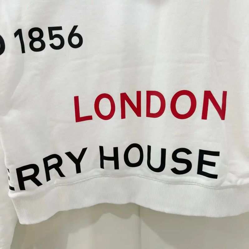 Burberry Burberry Logo Print White Long Sleeve T-Shirt Size S / US 4 / IT 40 - 5 Thumbnail