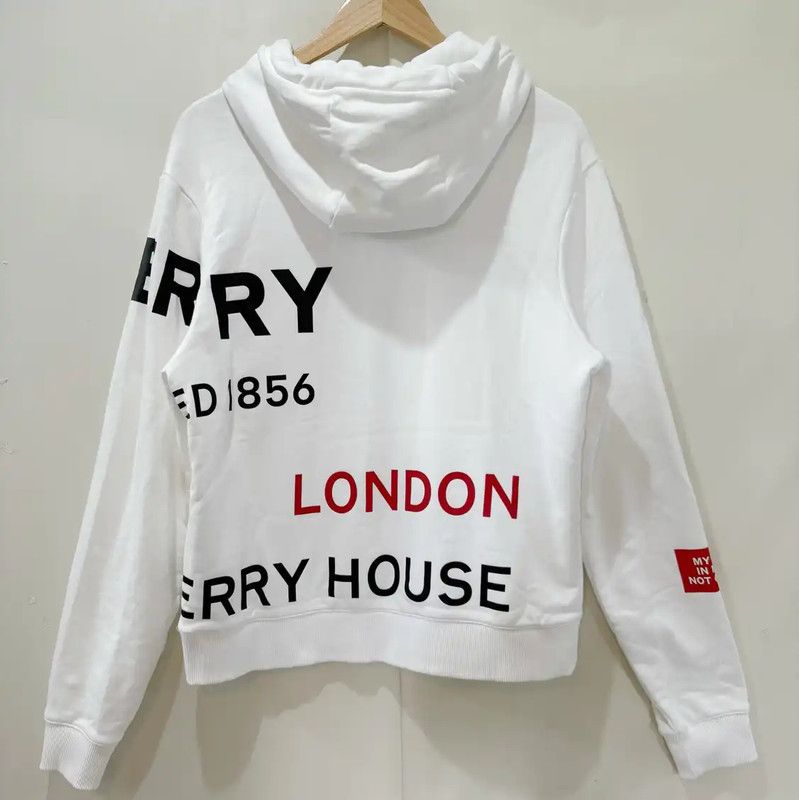 Burberry Burberry Logo Print White Long Sleeve T-Shirt Size S / US 4 / IT 40 - 2 Thumbnail