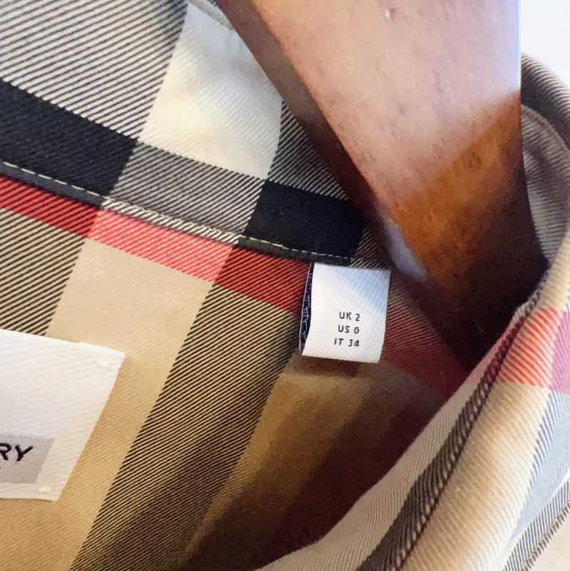 Burberry Burberry Khaki Cotton Long Sleeve Shirt Size S / US 4 / IT 40 - 8 Thumbnail