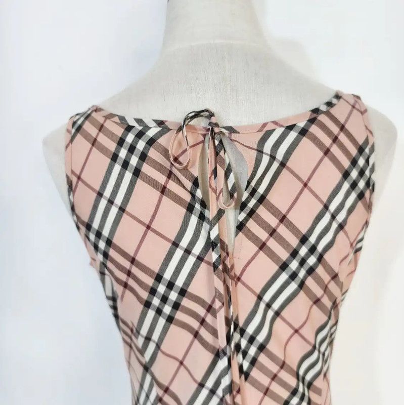 Burberry Burberry Pink Cotton Blend Plaid Dress Size M / US 6-8 / IT 42-44 - 5 Thumbnail