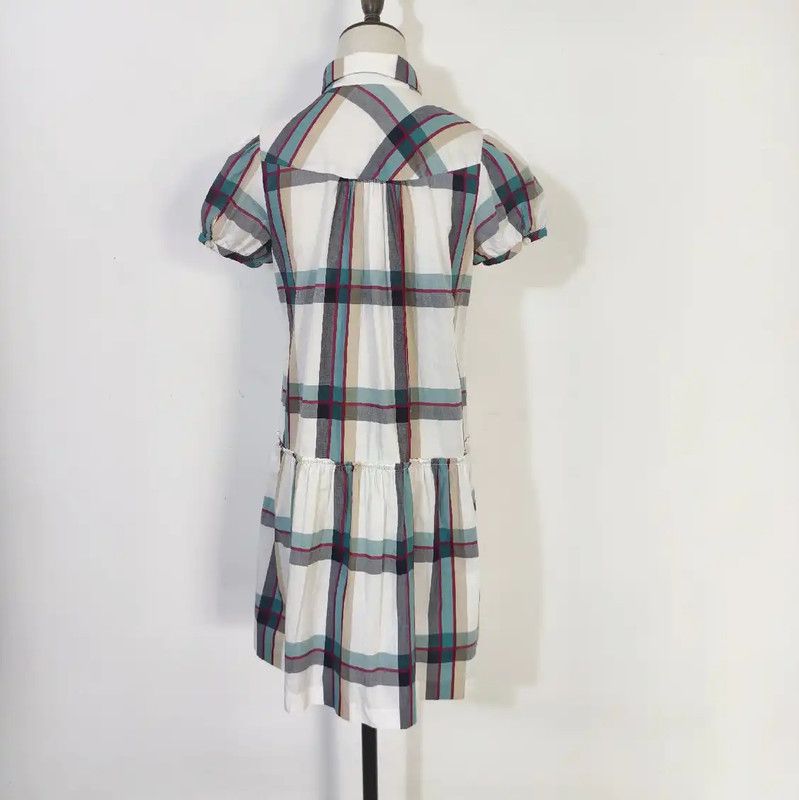 Burberry Burberry Summer Cotton Plaid Dress Size M / US 6-8 / IT 42-44 - 5 Thumbnail