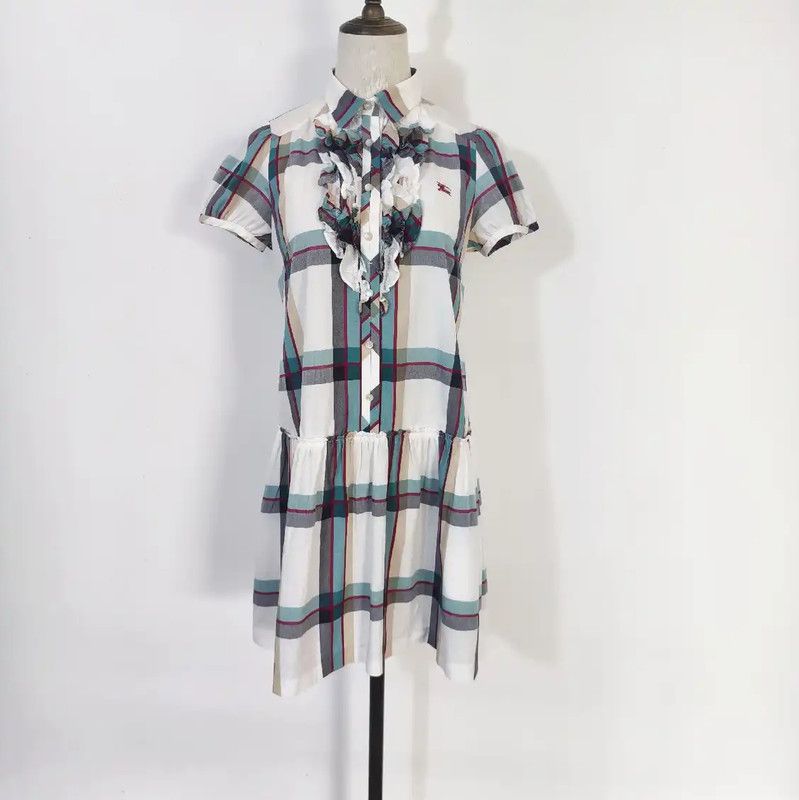 Burberry Burberry Summer Cotton Plaid Dress Size M / US 6-8 / IT 42-44 - 2 Thumbnail