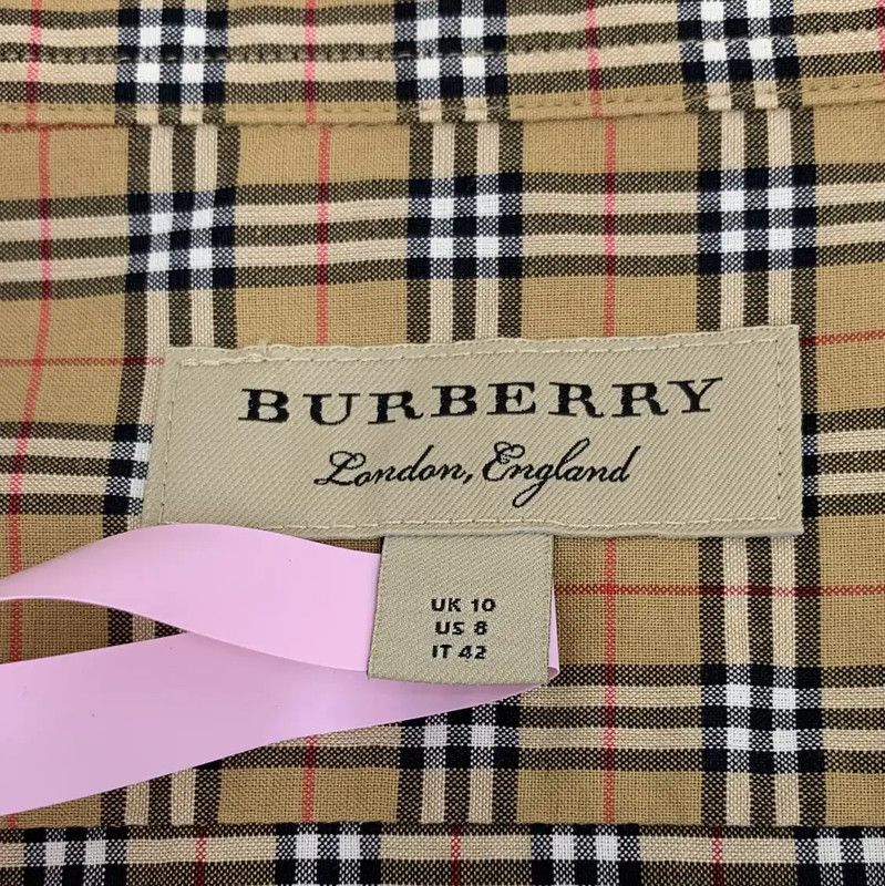 Burberry Burberry Brown Cotton Women's Shirt Size ONE SIZE - 5 Thumbnail