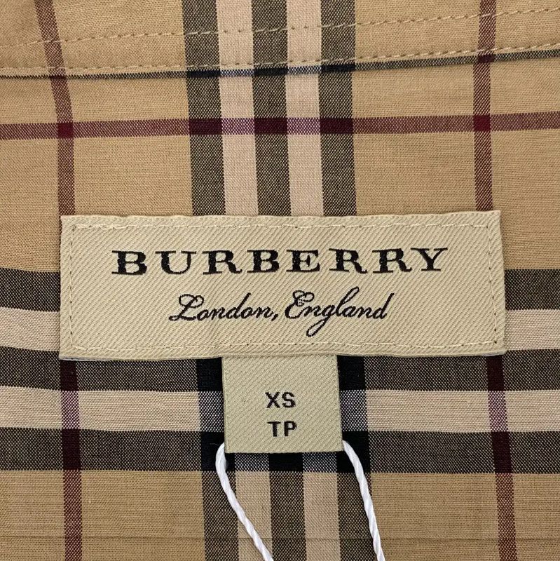 Burberry Burberry Brown Checked Cotton Shirt Size XS / US 0-2 / IT 36-38 - 5 Thumbnail